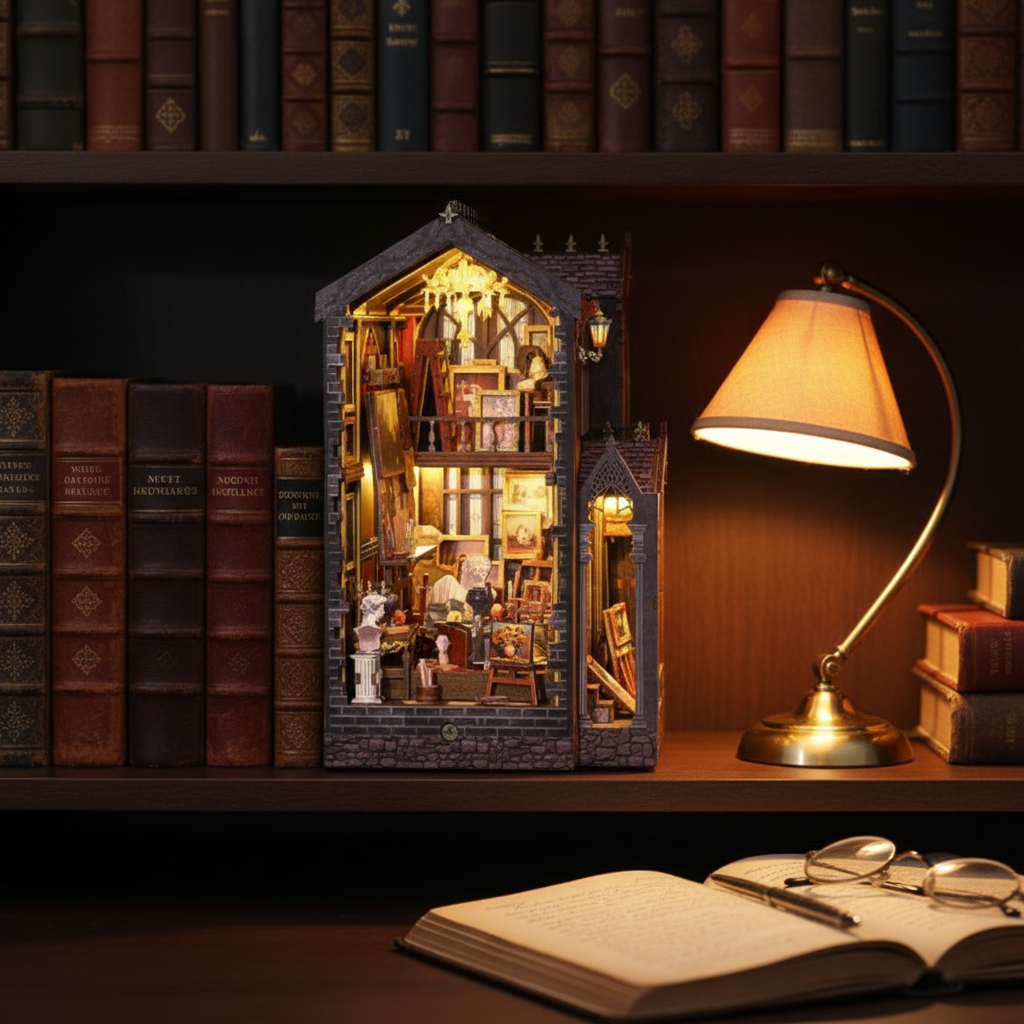Wonder Studio DIY Book Nook Kit - A Miniature Masterpiece of Artistic Magic
