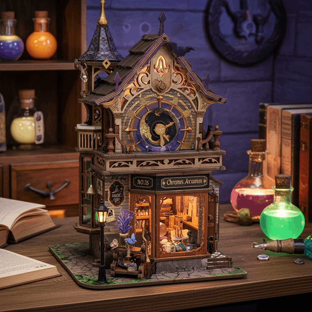 Time Magic Club DIY Mini House Kit l DIY Miniature Kit - ROCOXIA