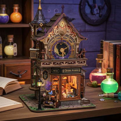 Time Magic Club DIY Mini House Kit l DIY Miniature Kit - ROCOXIA