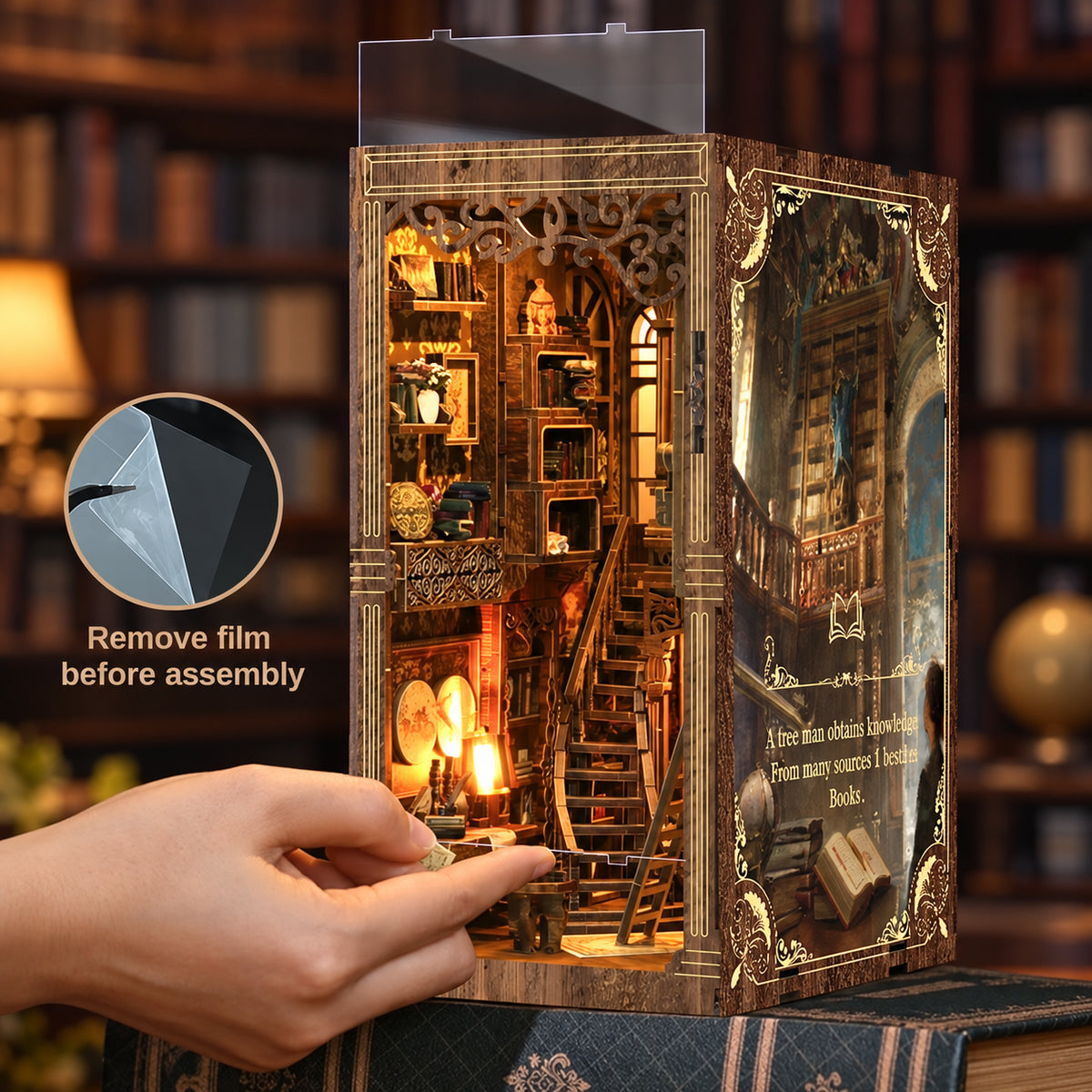 Ancient Book Collection Room DIY Book Nook Kit