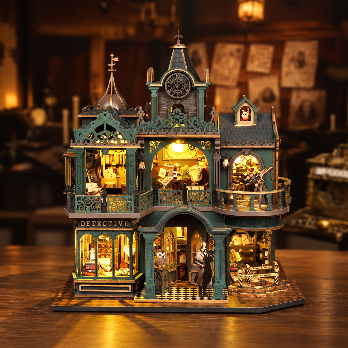 Green Detective Agency DIY Minihaus-Bausatz l DIY Miniaturbausatz