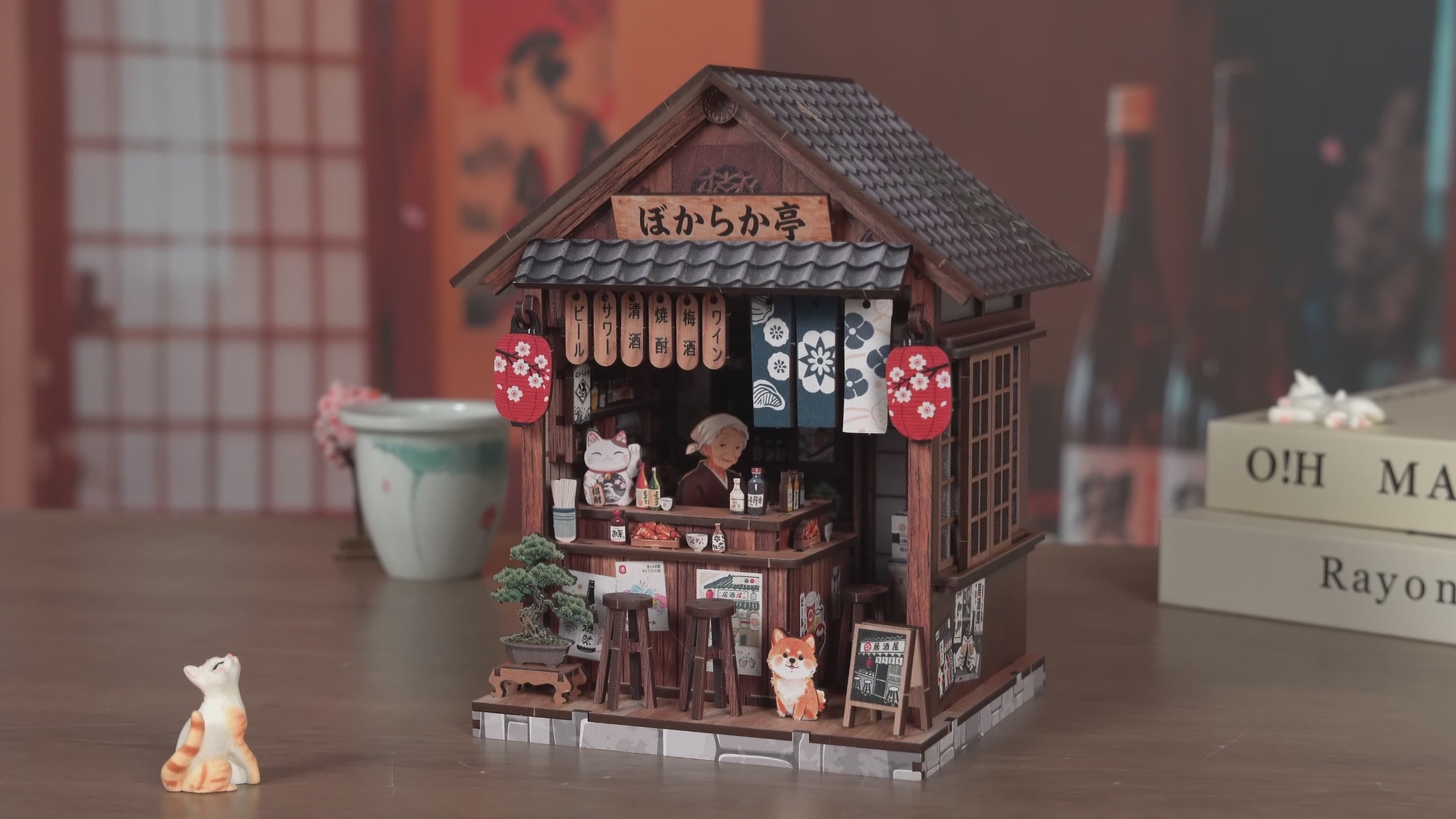 Load video: The Mellow Pub DIY Mini Book Nook Kit