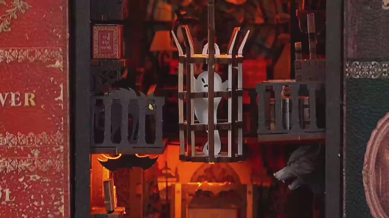 The Dark Family DIY Book Nook Kit - Darkness, delicately crafted.