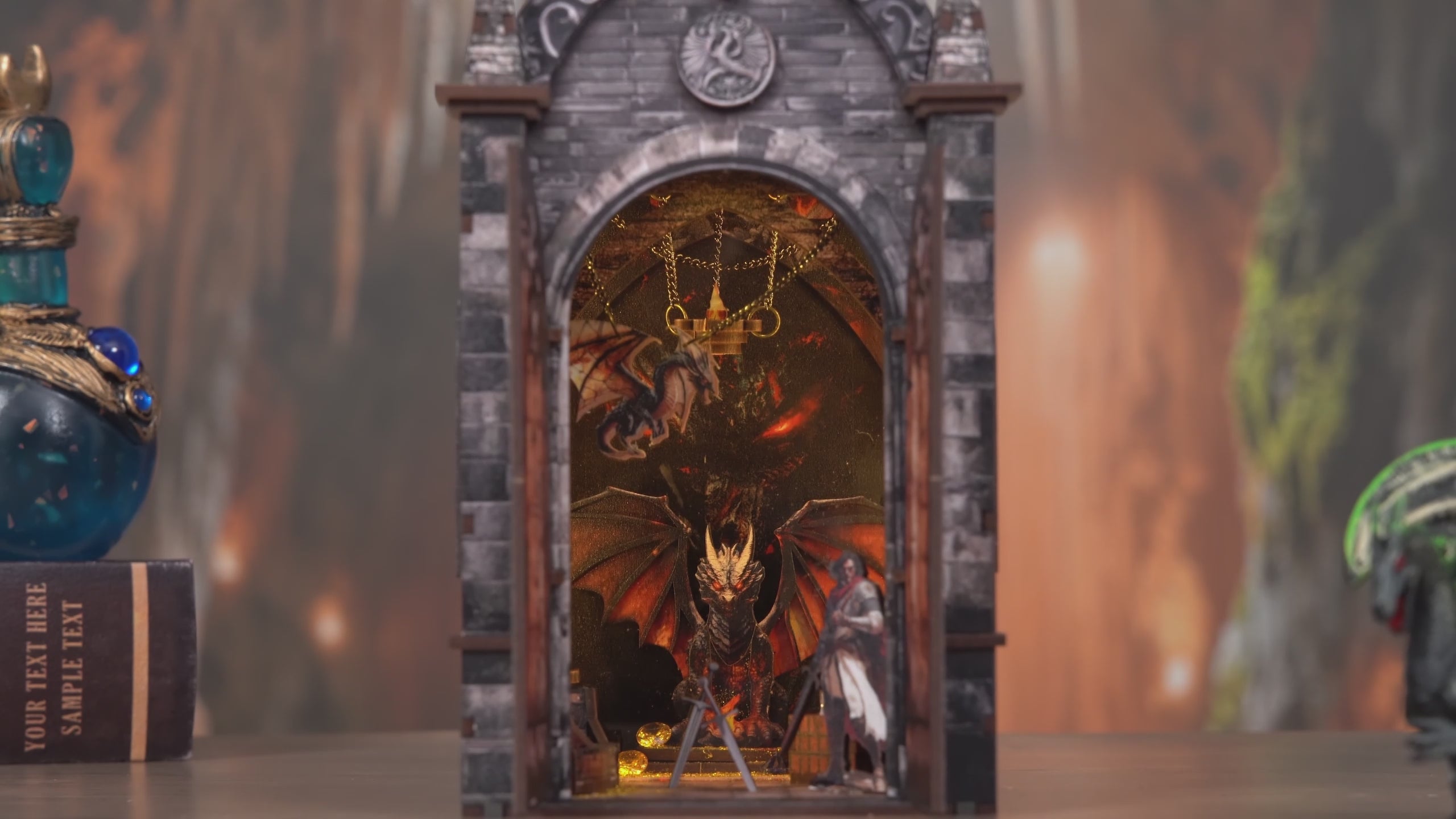 Dragon's Treasure Labyrinth DIY Book Nook Kit