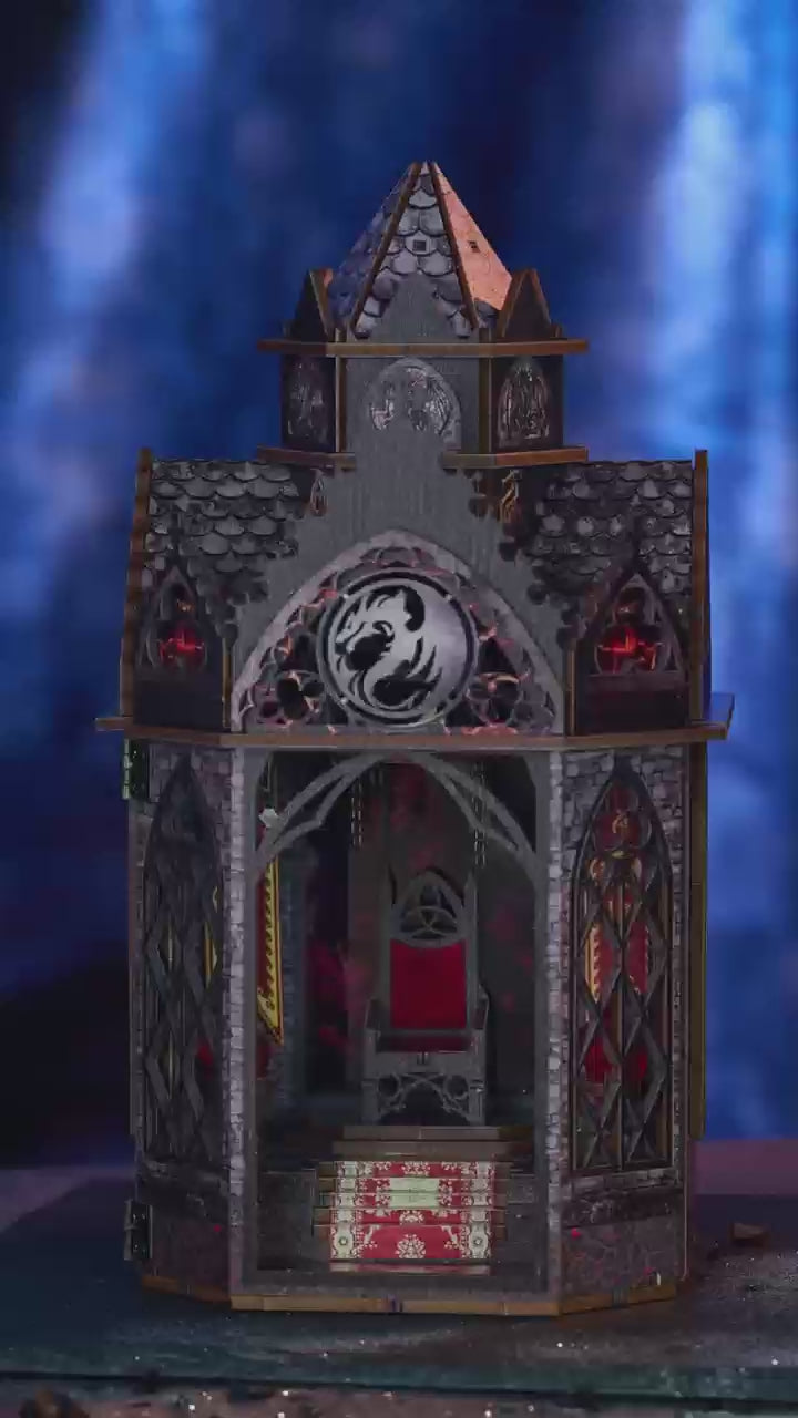 Spire Of The Wyrm DIY Book Nook Kit, video