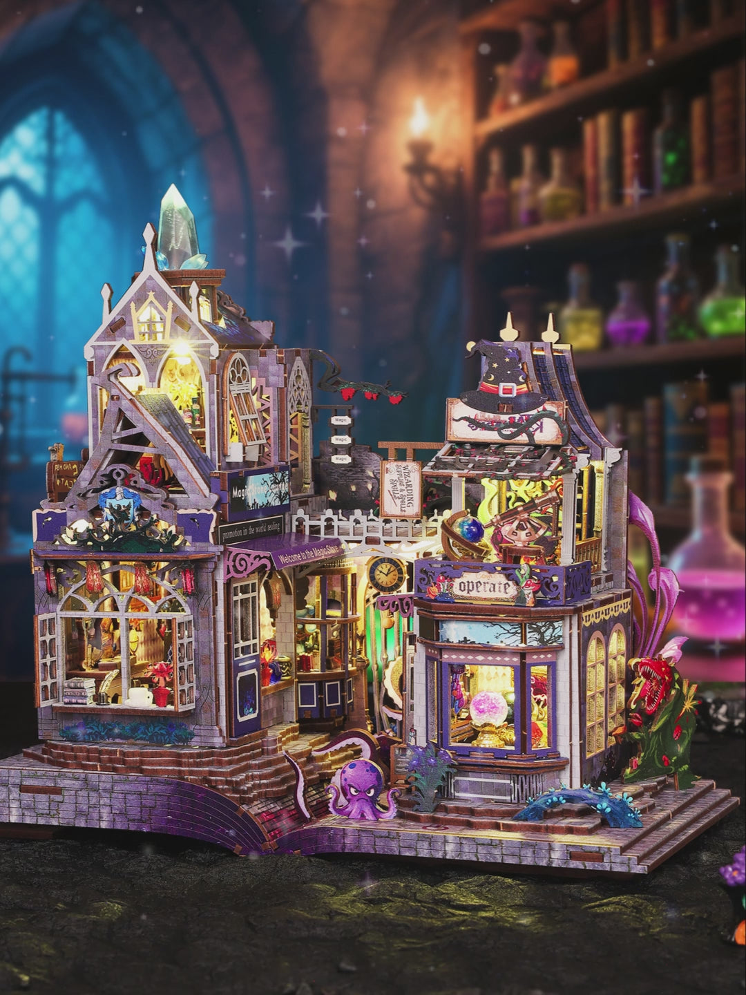 Video laden: The Gate of the Secret Realm DIY Mini House Kit l DIY Miniature Kit