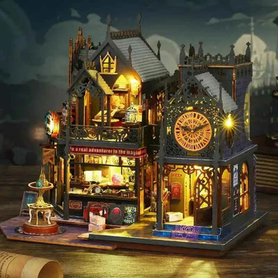 Holo Magic City DIY Miniature Dollhouse Kit - A luminous world awaits. - ROCOXIA