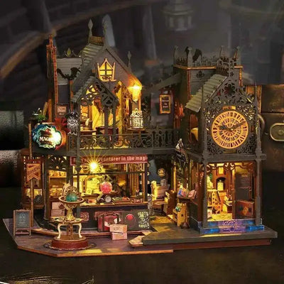 Holo Magic City DIY Miniature Dollhouse Kit - A luminous world awaits. - ROCOXIA
