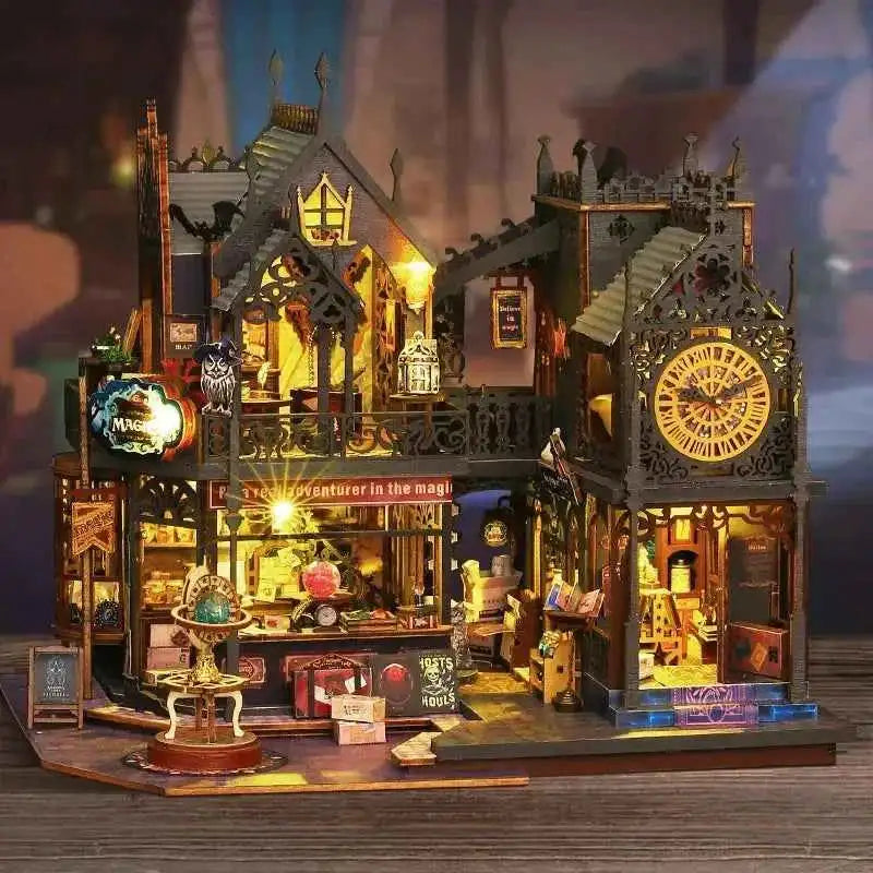 Holo Magic City DIY Miniature Dollhouse Kit - A luminous world awaits. - ROCOXIA