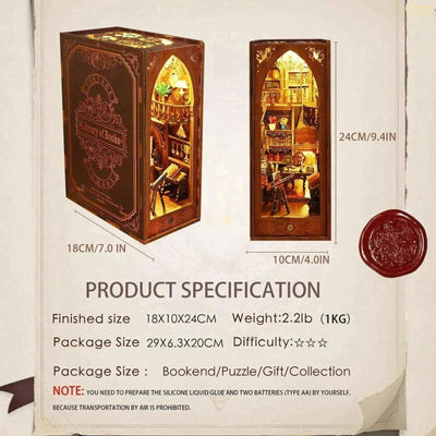 Rocoxia  Library of Books DIY Book Nook Kit - Rocoxia