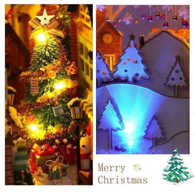 Rocoxia  Merry Christmas DIY Book Nook Kit - Rocoxia