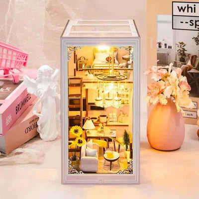 Rocoxia  Pink Loft DIY Book Nook Kit - Rocoxia