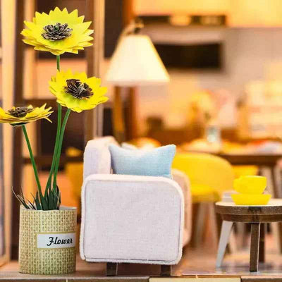 Rocoxia  Pink Loft DIY Book Nook Kit - Rocoxia