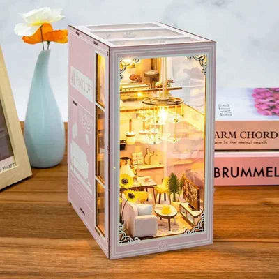 Rocoxia  Pink Loft DIY Book Nook Kit - Rocoxia