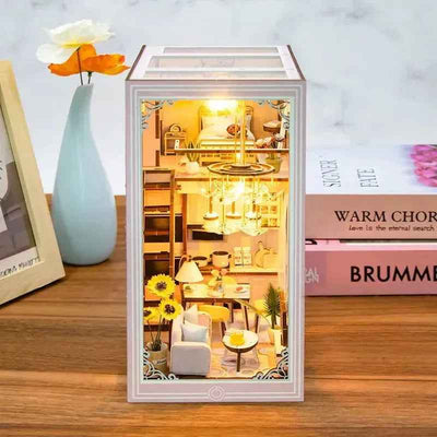 Rocoxia  Pink Loft DIY Book Nook Kit - Rocoxia