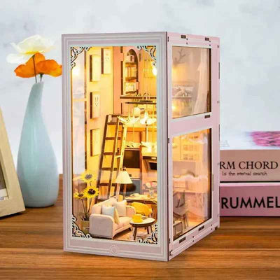 Rocoxia  Pink Loft DIY Book Nook Kit - Rocoxia