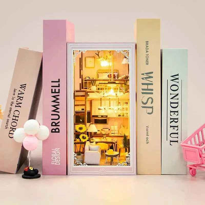 Rocoxia  Pink Loft DIY Book Nook Kit - Rocoxia