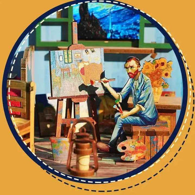 Rocoxia  Van Gogh's Dream DIY Wood Dollhouse Kit - Rocoxia
