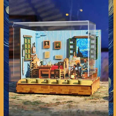 Rocoxia  Van Gogh's Dream DIY Wood Dollhouse Kit - Rocoxia