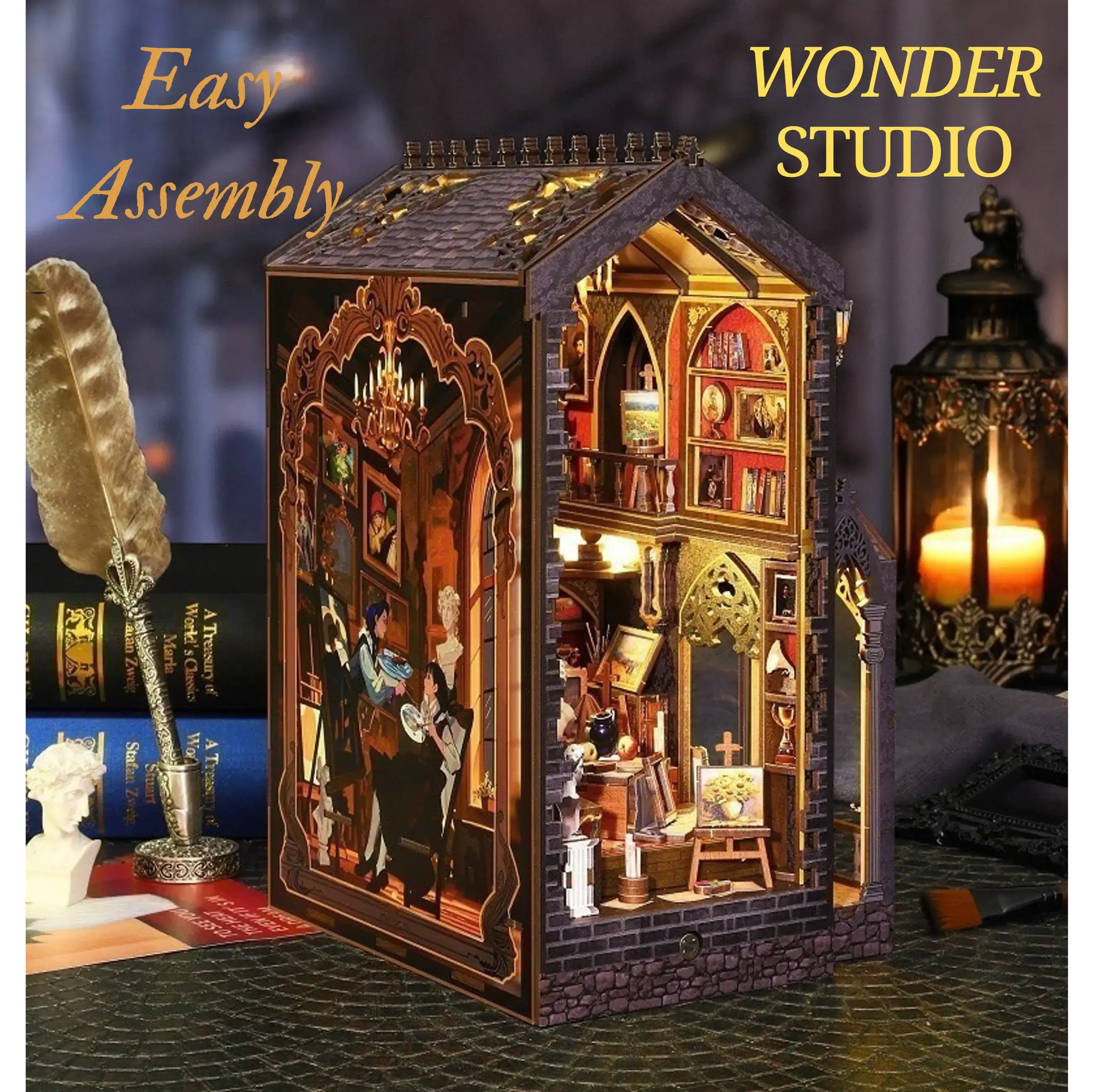 Wonder Studio DIY Book Nook Kit - ROCOXIA